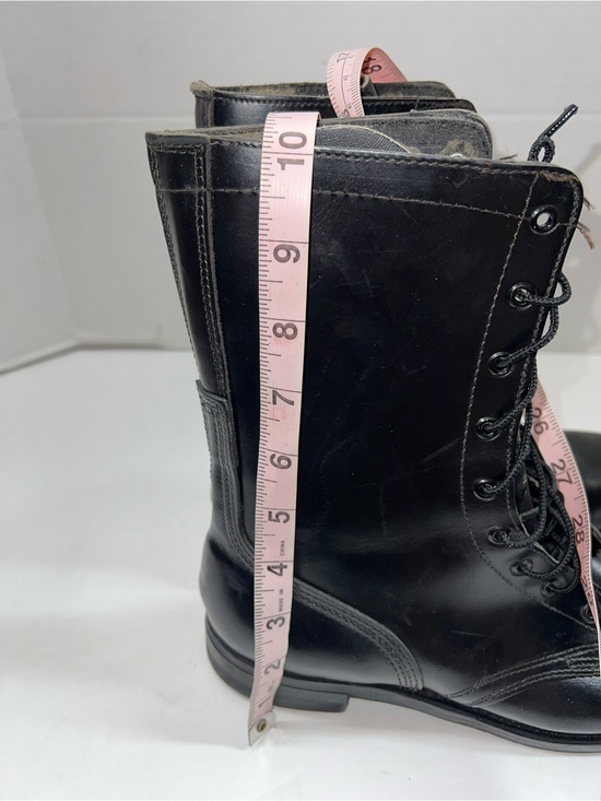 Vintage Black 1980’s ADDISON SHOE COMP. 9 Hole Vulcan Military Combat Boots 8 A main image 10